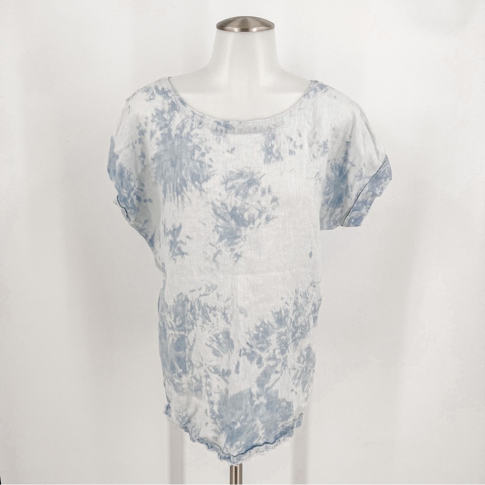 Magaschoni tie-dye linen shirt